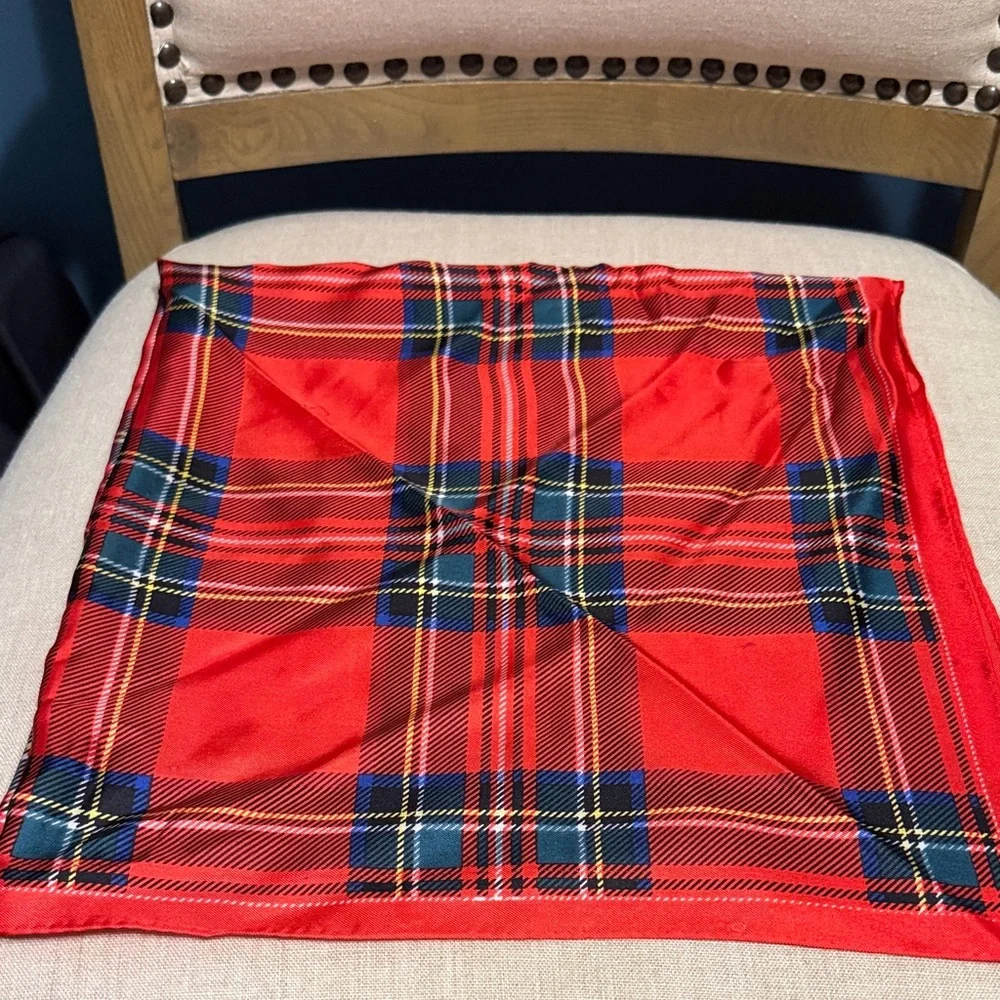 Vintage Scottish Silk Scarf